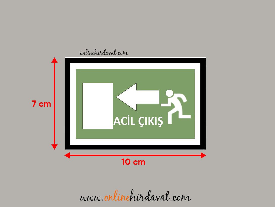 Cemax Yönlendirme İşaretleri Küçük Çıkış Exit Online Hırdavat